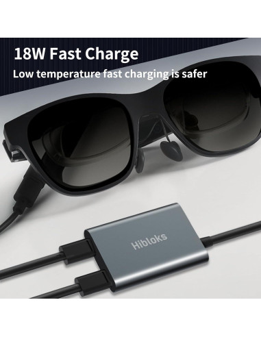 Adaptador de Carga USB-C RCstyle para Gafas AR 65W