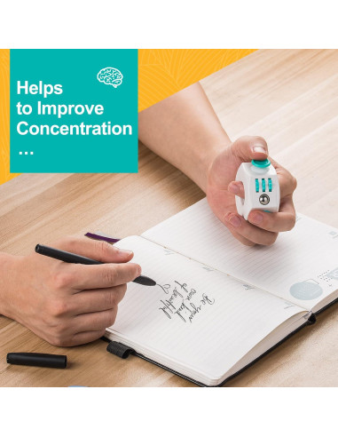 Cubo Fidget AAA Tran - Antiestrés 6 Caras - Alivio Ansiedad