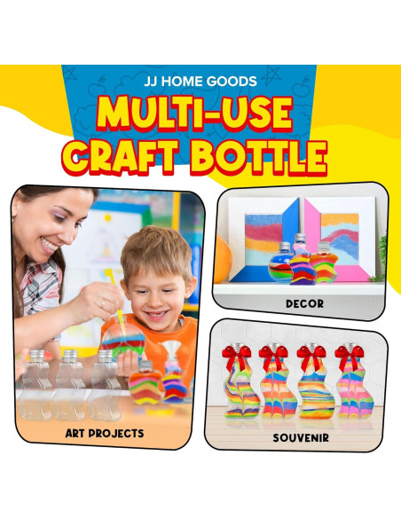 Botellas de Arena Artística JJ CARE - 12 Piezas y Embudos