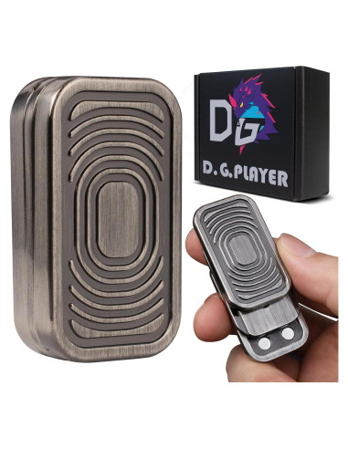 Fidget Slider D.G.PLAYER Magnético Plata-Gris EDC Antiestrés