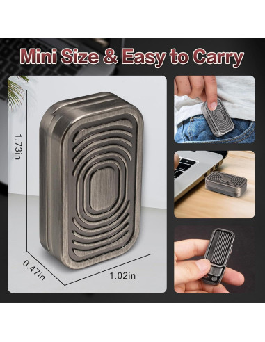 Fidget Slider D.G.PLAYER Magnético Plata-Gris EDC Antiestrés