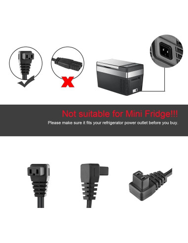 Cable de Alimentación DC 12V FITE ON para Refrigerador de Coche