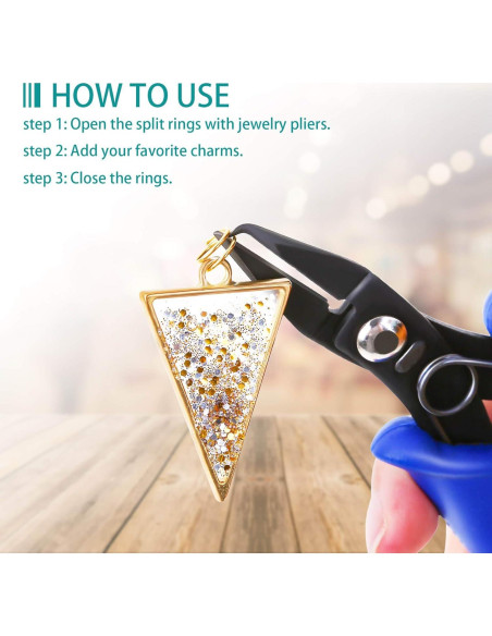 Anillos Abiertos Caffox 700pcs Plata y Oro para Joyas