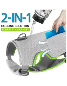 Chaleco Refrigerante para Perros Mora Pets XL con Hielo 2