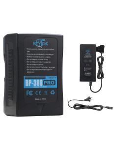 Batería V Mount REYTRIC 300Wh 20400mAh con cargador D-Tap