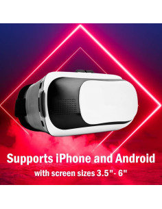 Visor VR Deco Gear para Móviles 3.5-6" Ajustable (VR100BK) 2