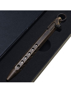 Bolígrafo PUOSUO Hexagonal Negro 0.5mm EDC Latón 2