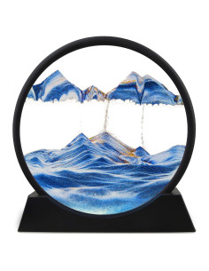 Reloj de Arena 3D Jiyikua Paisaje Marino Azul Decorativo