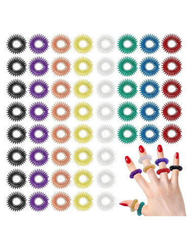 100 Anillos de Acupresión YUQILIN para Alivio del Estrés