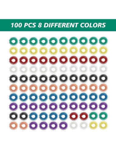 100 Anillos de Acupresión YUQILIN para Alivio del Estrés