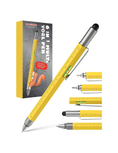 Bolígrafo Multiherramienta POCIONE 6 en 1 Amarillo EDC