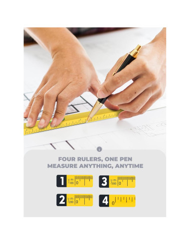 Bolígrafo Multiherramienta POCIONE 6 en 1 Amarillo EDC