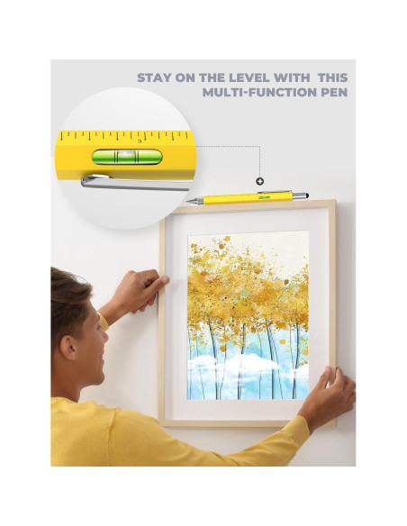 Bolígrafo Multiherramienta POCIONE 6 en 1 Amarillo EDC