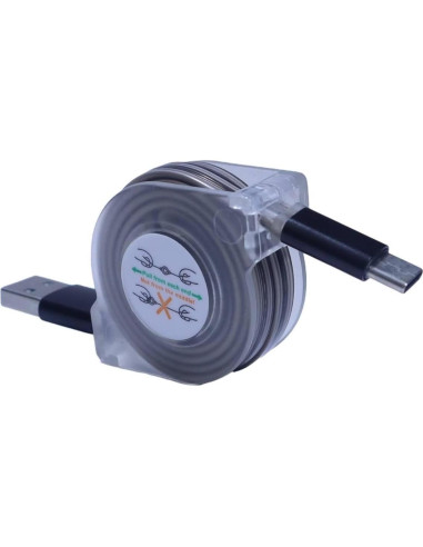 Cable Retráctil BoxWave USB-A a USB-C para Tronsmart Groove 2