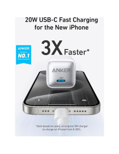 Cargador USB C Anker 20W Nano Pro Rápido para iPhone 2