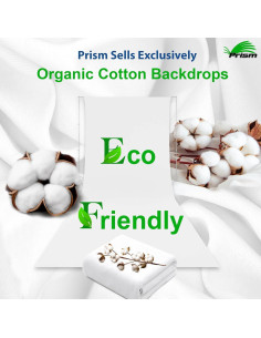 Fondo de Tela Verde Prisma 1.65x2.74m Algodón Orgánico 2