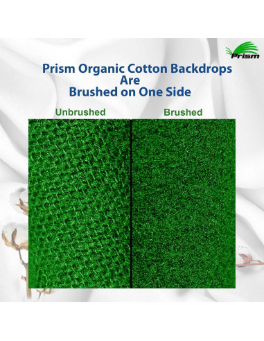 Fondo de Tela Verde Prisma 1.65x2.74m Algodón Orgánico