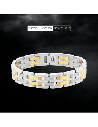 Pulsera de eslabones de acero inoxidable - Steel Nation