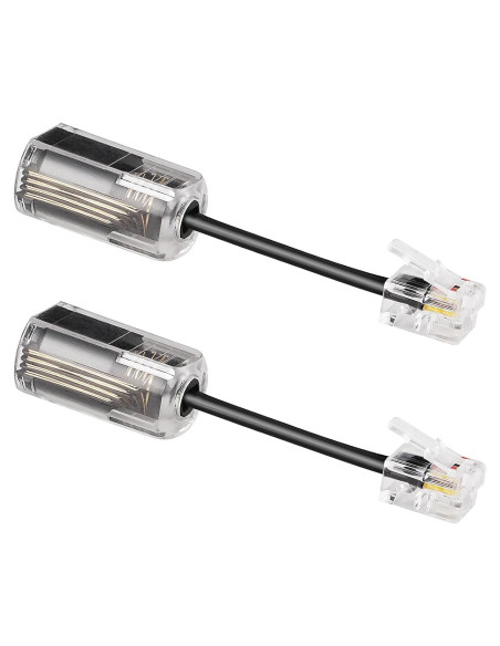 Desenredador de Cable Uvital para Teléfono Fijo - Paquete de 2