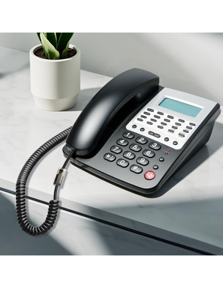 Desenredador de Cable Uvital para Teléfono Fijo - Paquete de 2