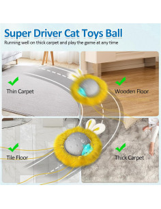 Juguete Interactivo para Gatos Sofolor P16 Bola Automática 2