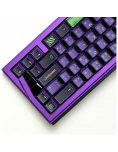 Teclado Mecánico Teclas PBT ULTRAEQUIP 151 Morado Verde Manga 2
