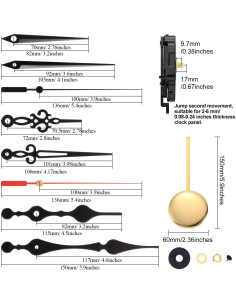 Reloj de Péndulo Hicarer con Melodía Westminster y Manos 2