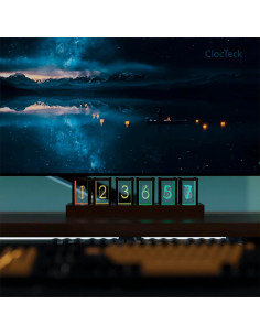 Reloj Digital Retro ClocTeck con Tubo Nixie y Wi-Fi 2