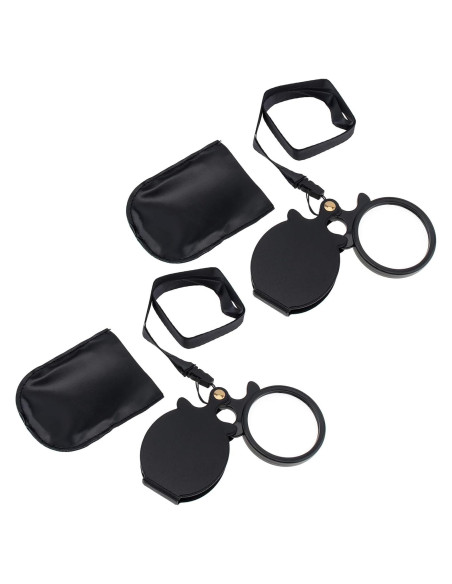 Lupa Plegable 10X Smgda con Lente de 60mm - 2 Piezas