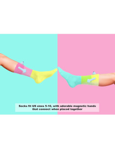 Calcetines Magnéticos Locos - 2 Pares Divertidos de Personajes 2