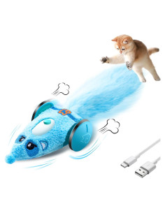 Juguete Automático para Gatos Migipaws Ratón Interactivo Azul