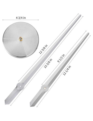 Reloj de Pared 3D AILILIFE con Manecillas de 31 cm y 39 cm