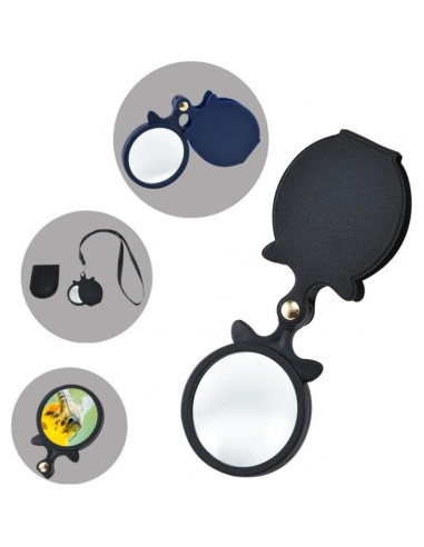 Lupa Plegable 10X Smgda con Lente de 60mm - 2 Piezas