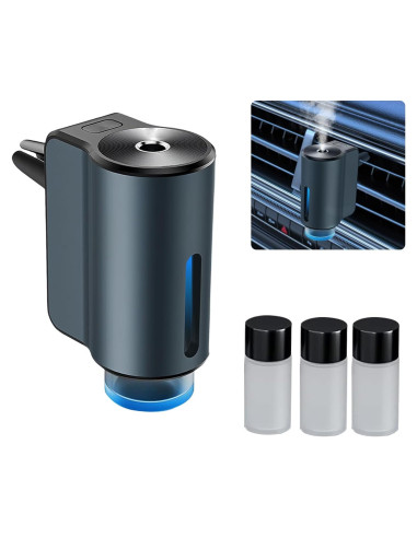 Difusor de Ambientador para Auto Shonoppy Gris con Aceite