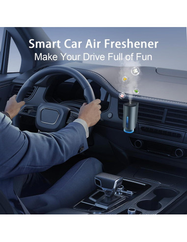 Difusor de Ambientador para Auto Shonoppy Gris con Aceite