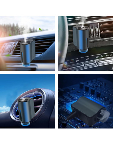 Difusor de Ambientador para Auto Shonoppy Gris con Aceite