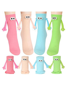 Calcetines Magnéticos Vermeyen 4 Pares Unisex Divertidos