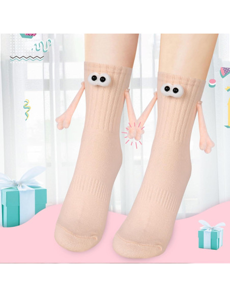 Calcetines Magnéticos Vermeyen 4 Pares Unisex Divertidos Calcetines Magnéticos Vermeyen 4 Pares Unisex Divertidos