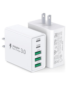 Cargador de Pared USB C Dulums 50W 2-Pack 5 Puertos