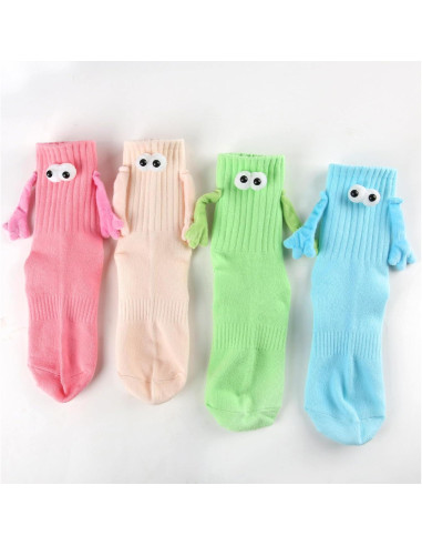 Calcetines Magnéticos Vermeyen 4 Pares Unisex Divertidos