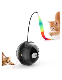 Juguete Interactivo para Gatos AIPERRO Bola Recargable Negro