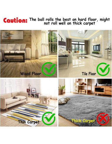 YOFUN Juguete Interactivo para Gatos - Bola Automática LED