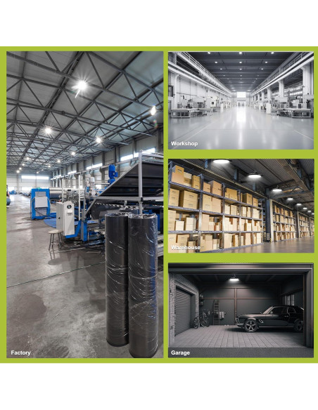 Luz LED Alta Bahía Hylele 200W 6000K Regulable Paquete 5