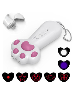 FYNIGO Juguete Interactivo para Gatos y Perros 7 en 1 USB