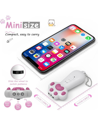 FYNIGO Juguete Interactivo para Gatos y Perros 7 en 1 USB