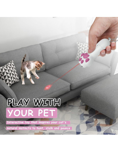 FYNIGO Juguete Interactivo para Gatos y Perros 7 en 1 USB