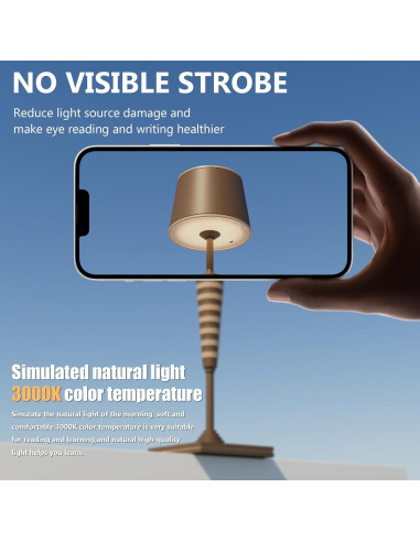 Lámpara de mesa inalámbrica Timjorman FY-01 8000mAh