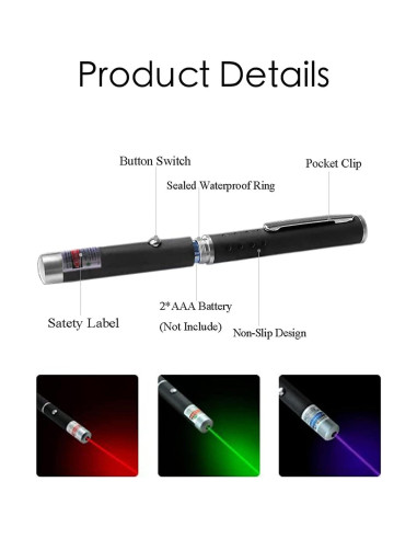 Juguetes para Gatos 3 Pcs Laser Interactivo Yiwu 15.5 cm