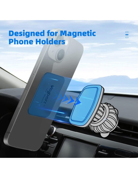 Placa metálica Volport para soporte magnético de teléfono