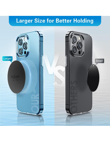 Placa metálica Volport para soporte magnético de teléfono